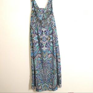 Paisley Halter Maxi Dress